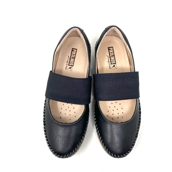 Pikolinos Riola W3Y-2580 Black Leather Ballet Flats Size 37 New in Box - Picture 5 of 7